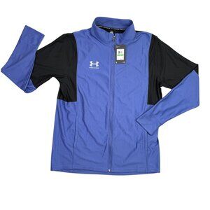 Under Armour UA Challenger Tracksuit Jacket Mens Large L Blue Full Zip 1379592